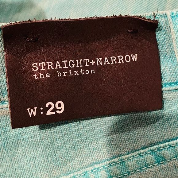 Joe's Jeans Straight Fit in Teal - Picture 6 of 9